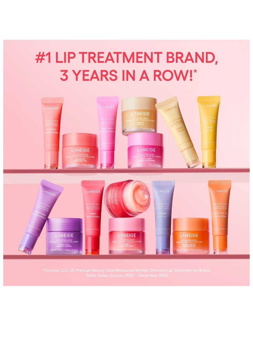 LANEIGE Lip Glowy Balm Lightweight Hydration w/Shea Butter, Pick 1, NIB - Picture 8 of 10